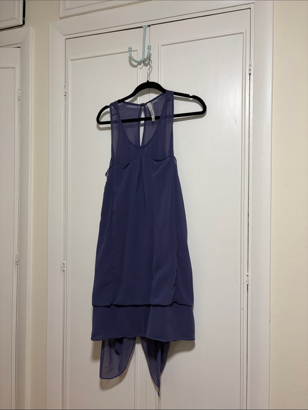Miilla Clothing Sleeveless Layered Hi-Low Dress in Violet